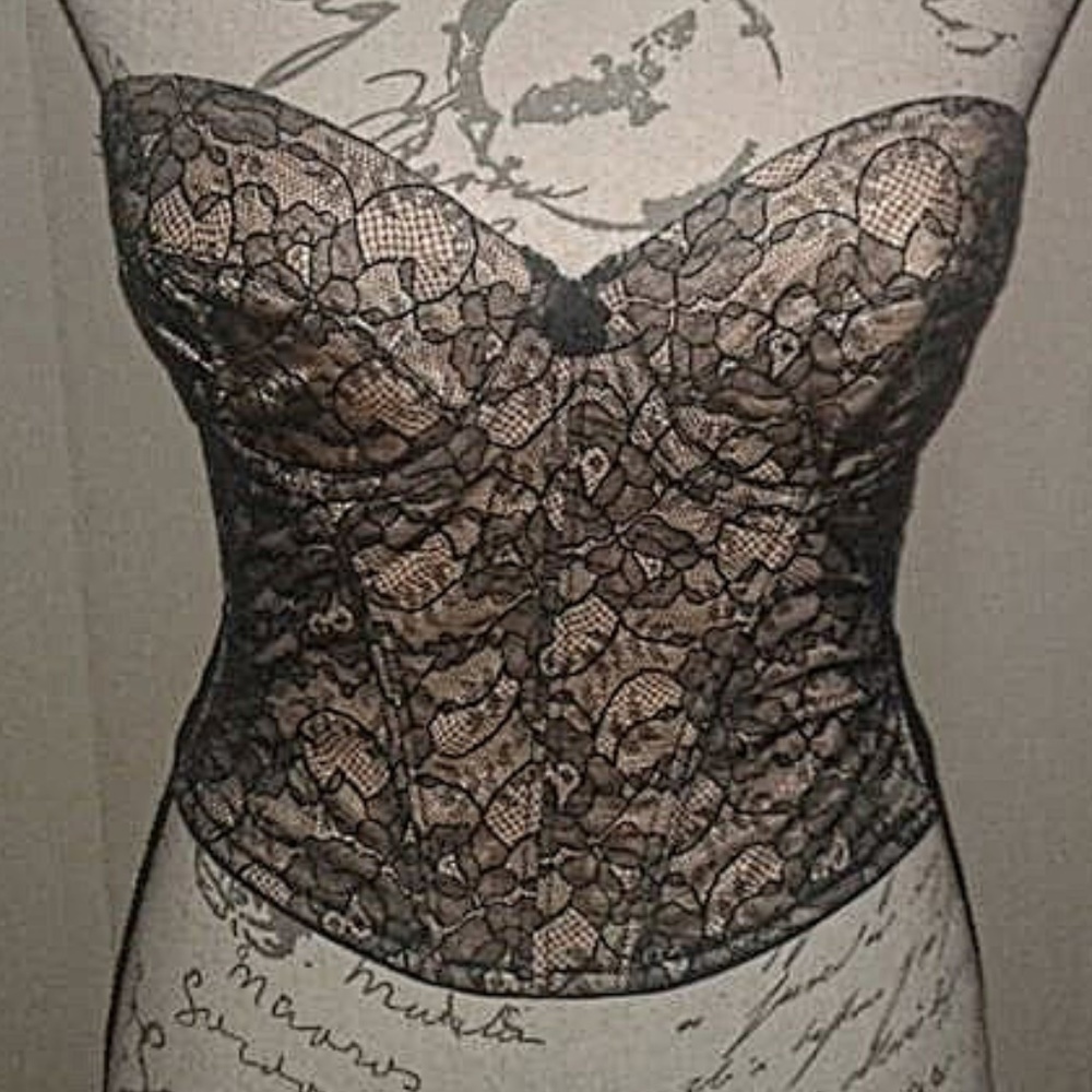 Oscar De La Renta Lace Low-back strapless Bra 34B